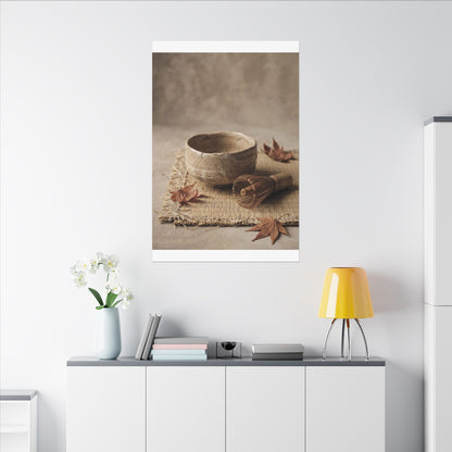 Ma Tea Ceremony Canvas Art - Japandi Texture Art Print