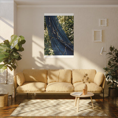Resilient Silk Drape Canvas Art - Gold Repair Kintsugi