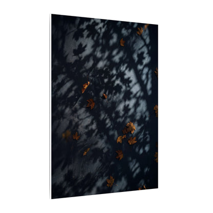 Autumn Shadow Play Shadow Zen Canvas Art | Atmospheric Decor