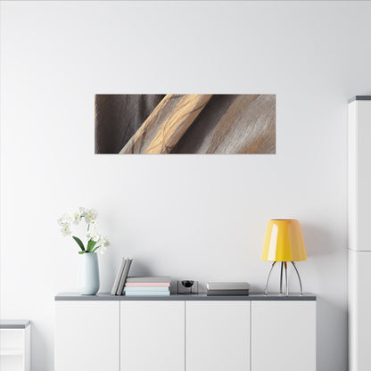 Warm Silk Drape Canvas Art - Japanese Pattern Japandi