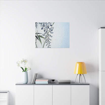 Zen Wisteria in Moonlight | Ukiyo E Inspired Canvas Art