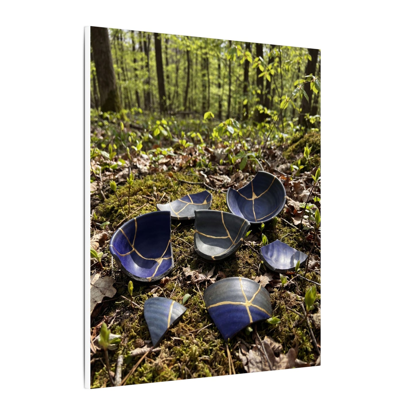 Philosophical Broken Pottery Canvas Art - Broken Beauty Kintsugi