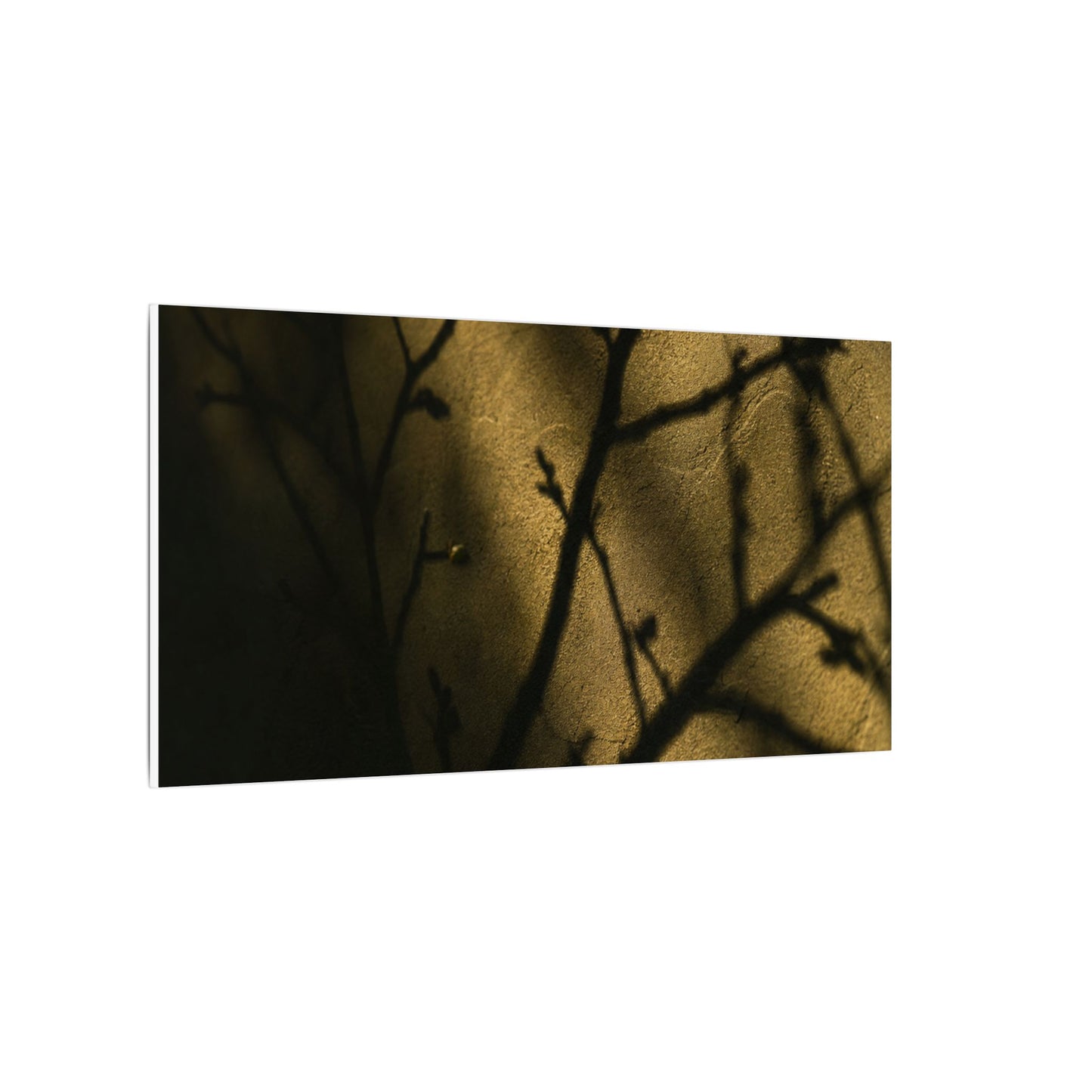 Golden Hour Shadow Play Canvas Art - Dark Japandi Seijaku