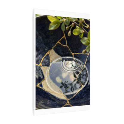 Water Ripple Spring Canvas Art | Kintsugi Beautiful Design
