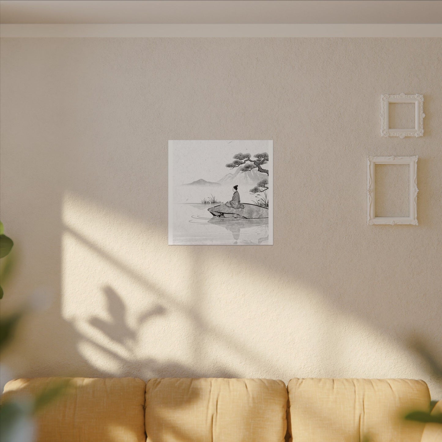 Meditation Harmonious Zen Ukiyo-e Canvas Art