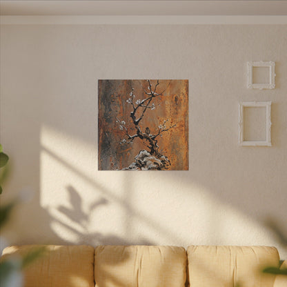Datsuzoku Rust Patina Canvas Art - Zen Sumi E