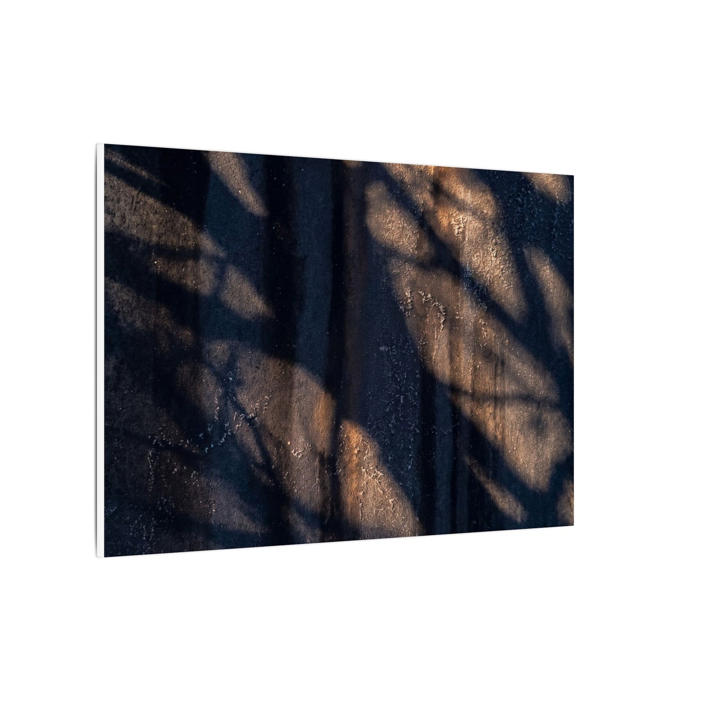Dark Japandi Shadow Play in Golden Hour | Shadow Zen Canvas Art
