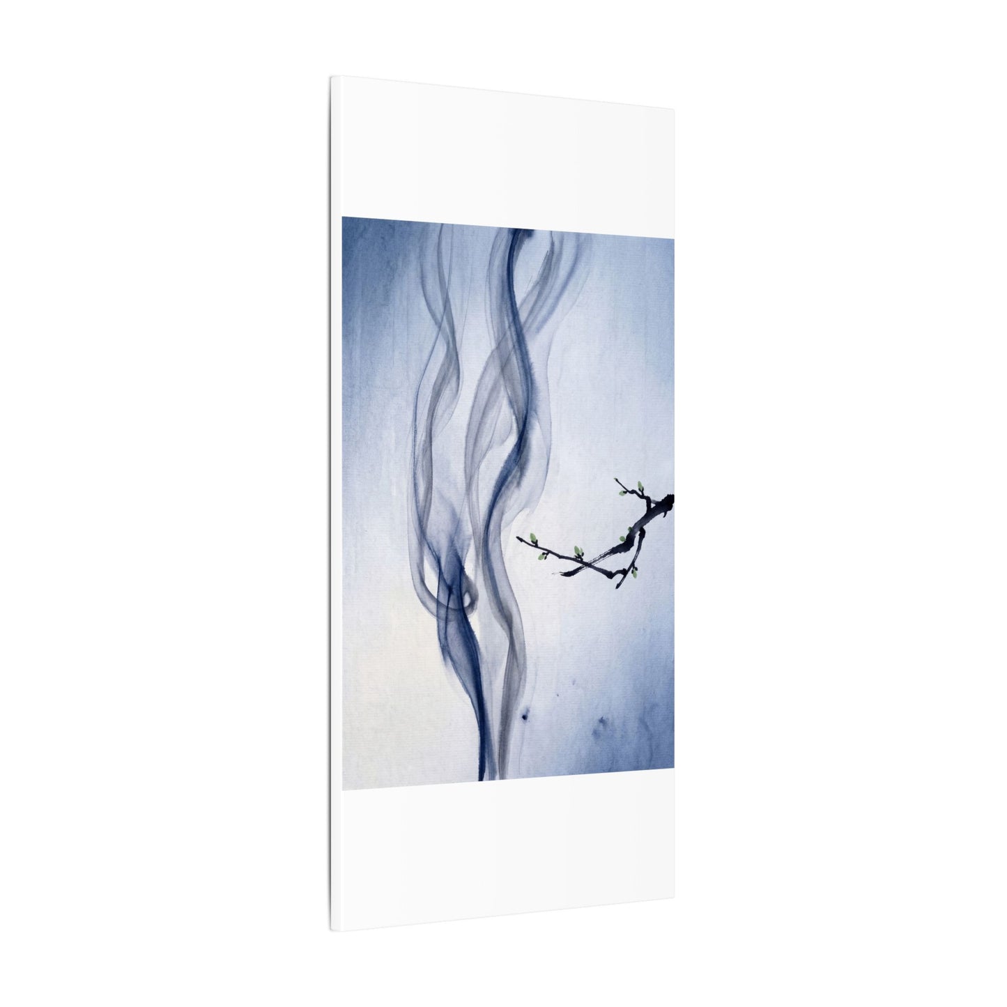 Incense Smoke Spring Canvas Art | Zen Tranquil Design