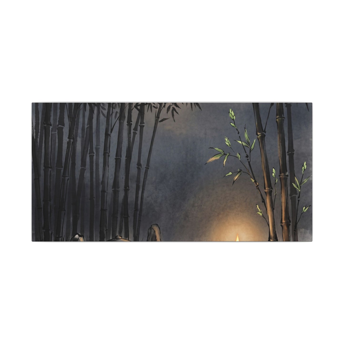 Tranquil Bamboo Grove Canvas Art - Karesansui Zen