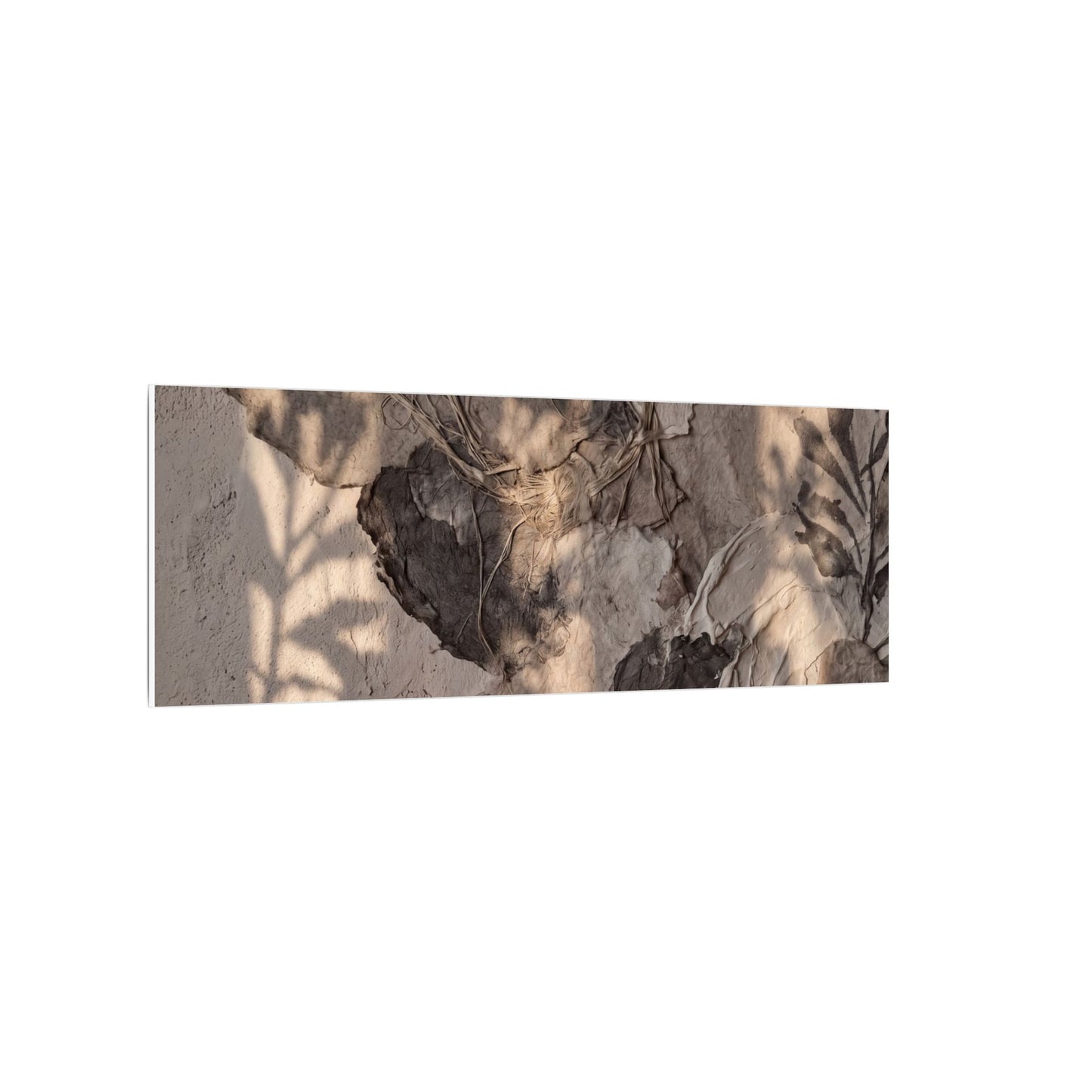Shadow Play Summer Canvas Art | Japandi Elegant Design