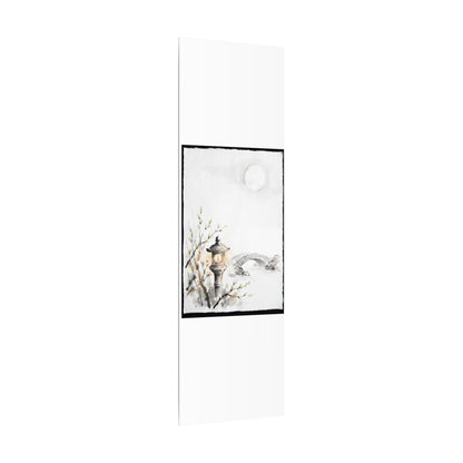 Moonlit Garden Spring Canvas Art | Zen Contemplative Design