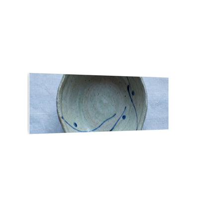 Spring Ceramic Bowl Minimal Line Canvas Art | Warm Decor