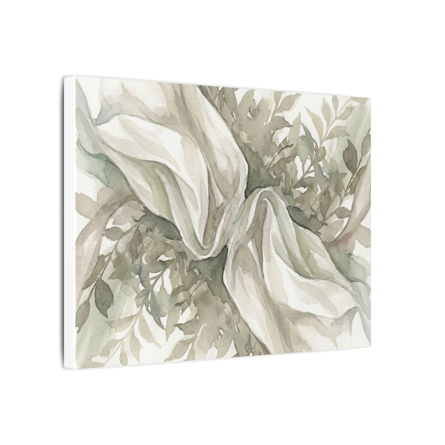 Summer Silk Drape Watercolor Canvas Art | Cozy Decor
