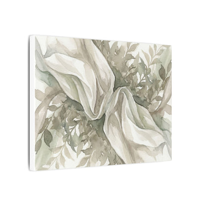Summer Silk Drape Watercolor Canvas Art | Cozy Decor
