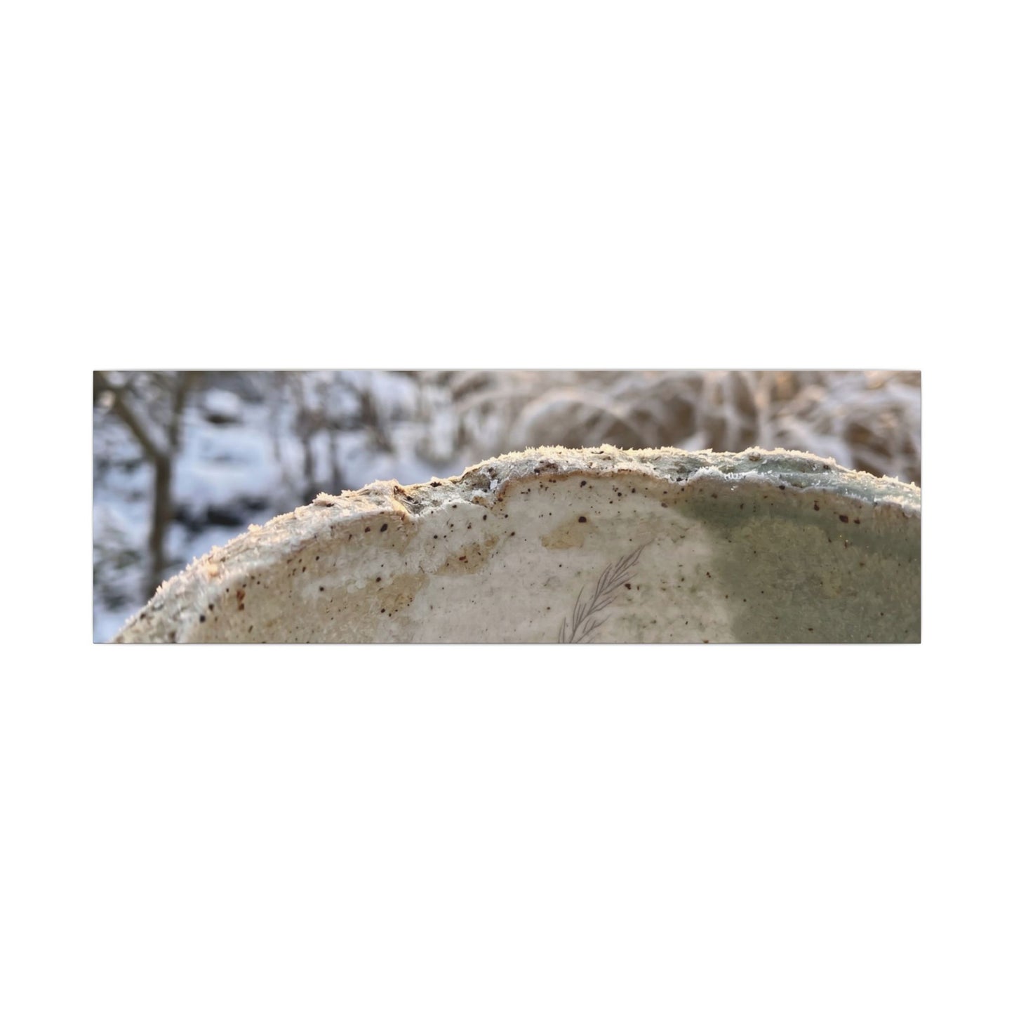 Ceramic Bowl Canvas Art | Winter Japandi Minimal Line Art