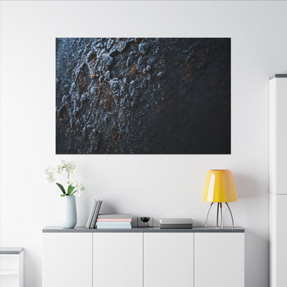 Rust Patina Canvas Art | Winter Dark Japandi Shadow Zen Art