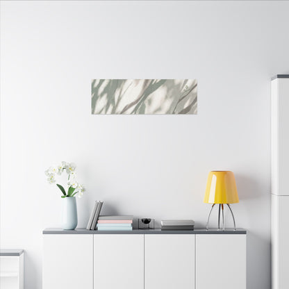 Japandi Shadow Play in Dappled | Japanese Pattern Canvas Art