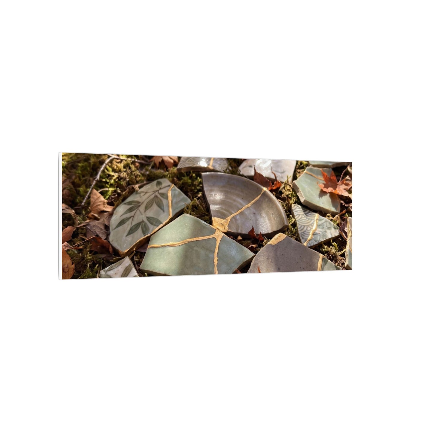 Broken Pottery Japanese Pattern Canvas Art | Elegant Japandi Art