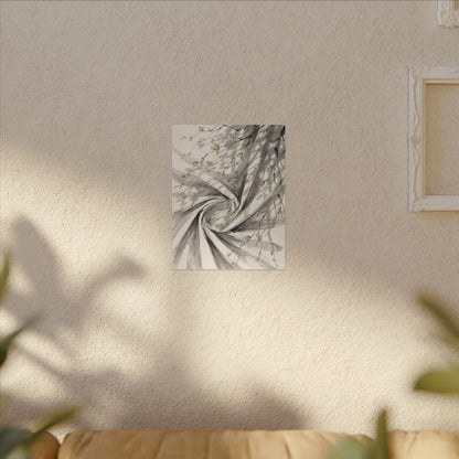 Silk Drape Spring Canvas Art | Zen Contemplative Design