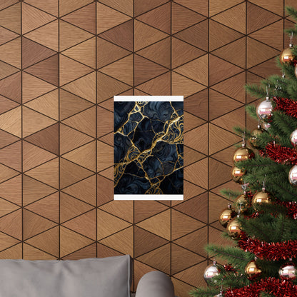 Kintsugi Gold Vein Wall Art Print