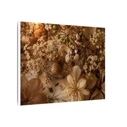 Spring Dried Flowers Japanese Pattern Canvas Art | Earthy Decor