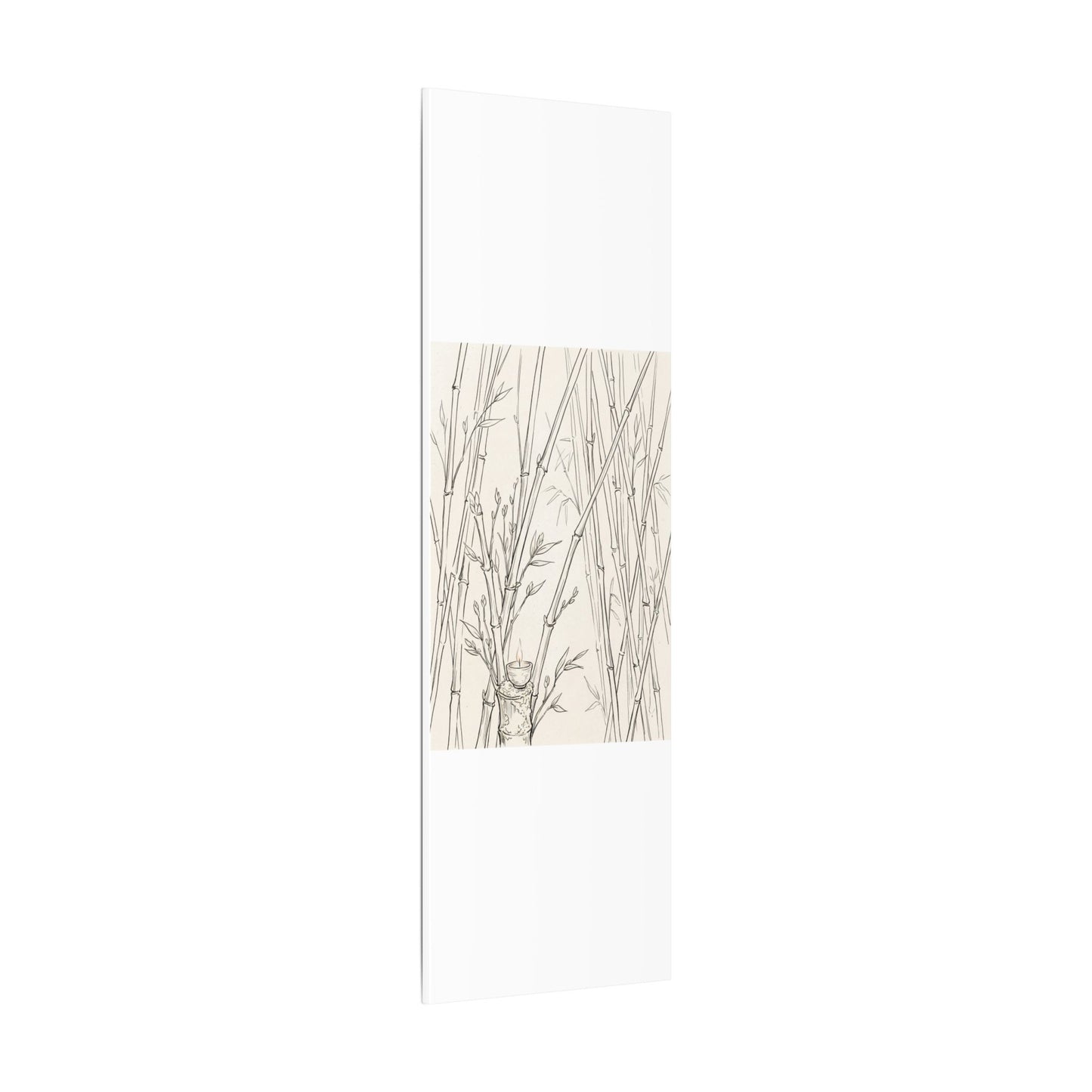 Candlelight Bamboo Grove Canvas Art - Japandi Fukinsei