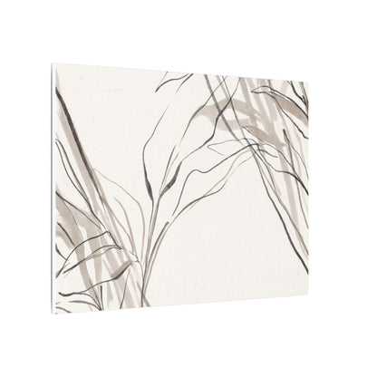 Neutral Shoji Screen Canvas Art - Minimal Line Japandi