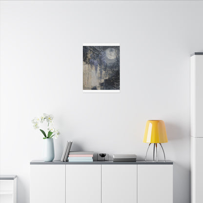 Winter Wisteria Texture Canvas Art | Elegant Decor