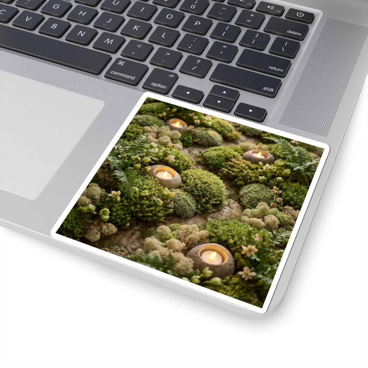 Moss Close Up Sticker | Spring Japandi Japanese Pattern Art Art Print