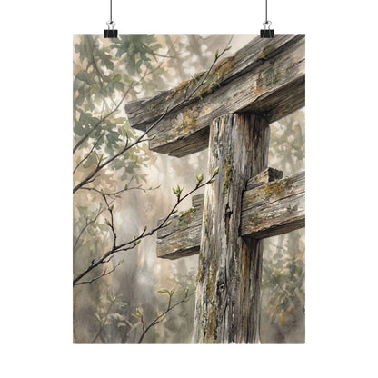 Torii Gate Spring Wall Art Print | Japandi Neutral Design