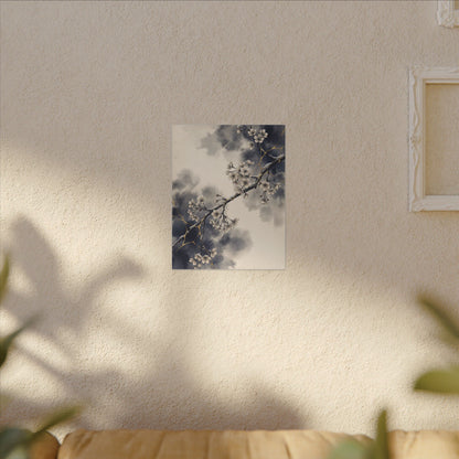 Ma Cherry Blossom Canvas Art - Kintsugi Gold Vein