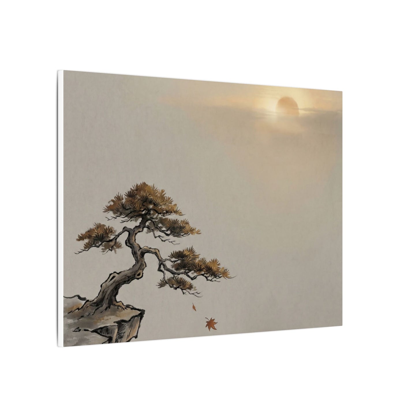 Pine Tree Canvas Art | Autumn Zen Karesansui Art