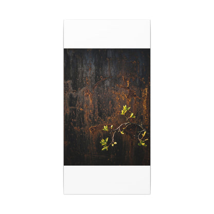 Golden Hour Rust Patina Canvas Art - Dark Japandi Fukinsei
