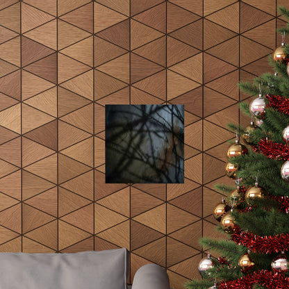 Shadow Play Wall Art Print | Winter Dark Japandi Dark Texture Art