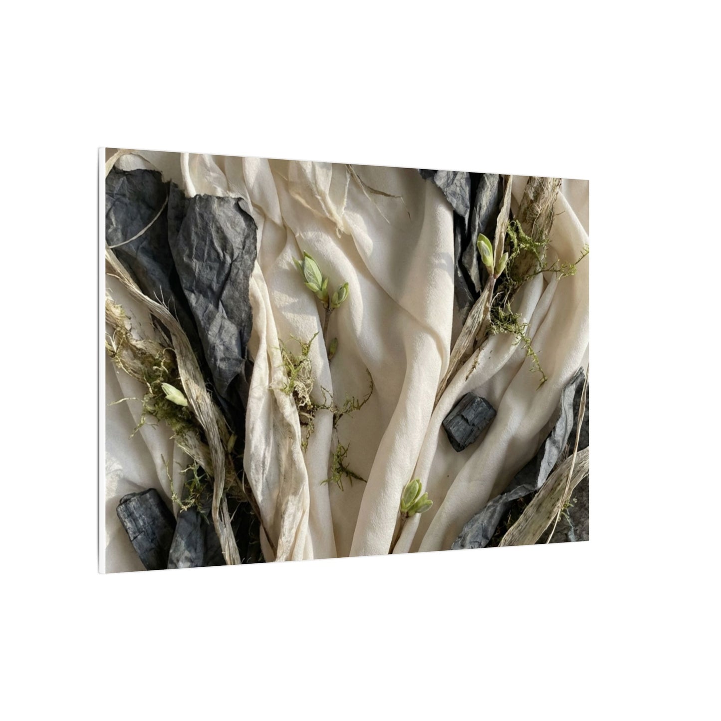 Spring Silk Drape Texture Canvas Art | Warm Decor