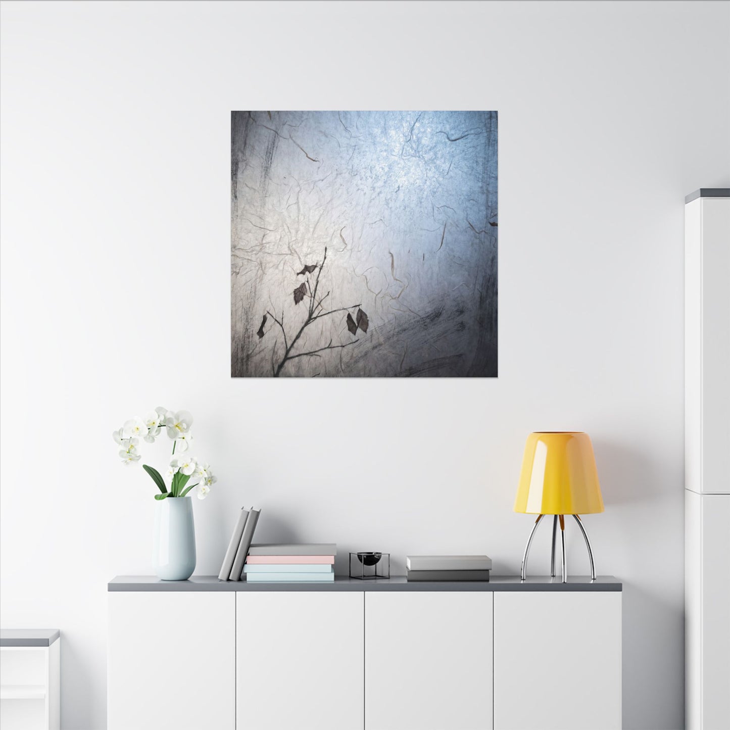 Moonlight Shoji Screen Canvas Art - Japandi Shibui