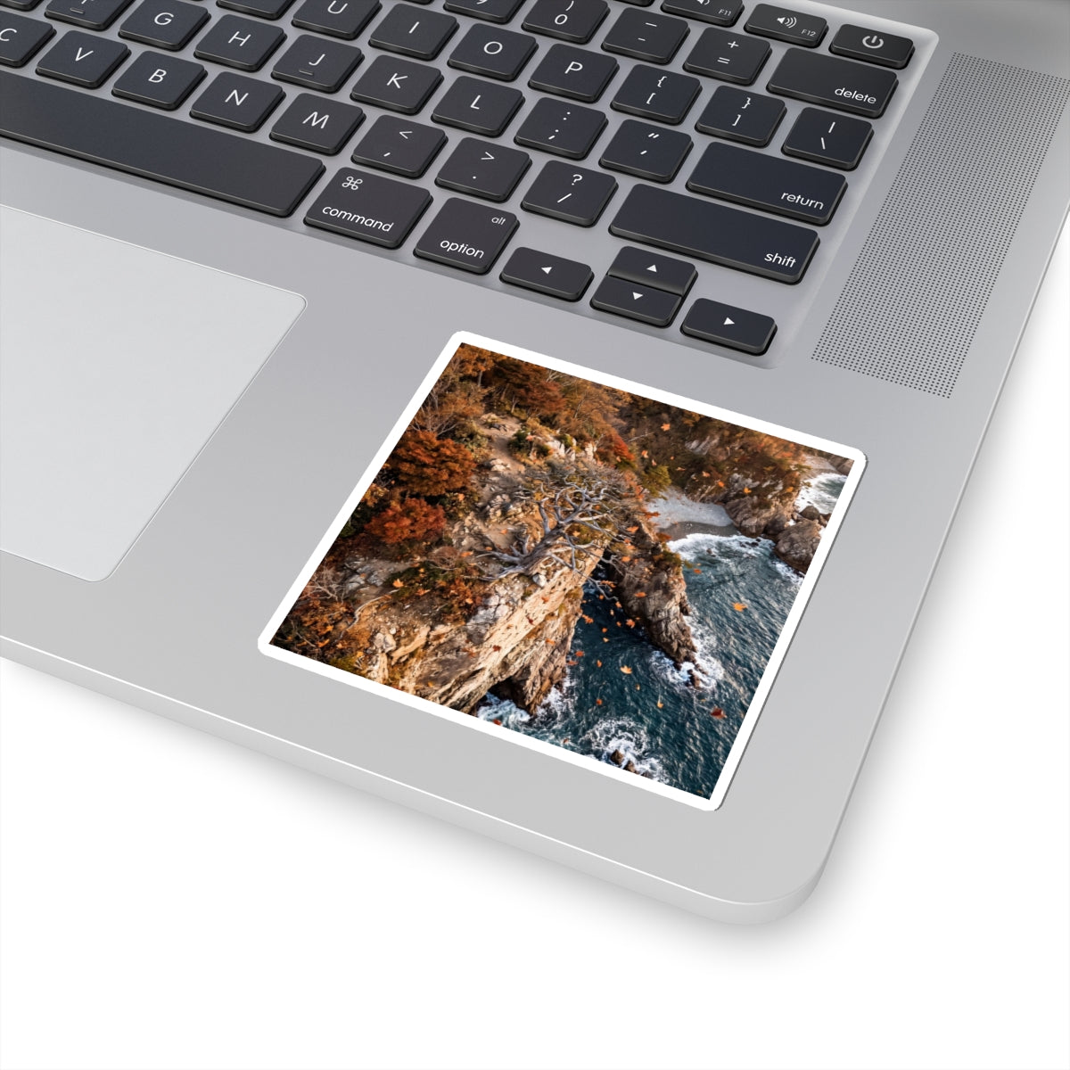 Golden Hour Pine Tree Sticker - Japandi Kanso