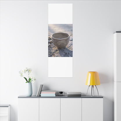 Seijaku Ceramic Bowl Canvas Art - Japandi Japanese Pattern