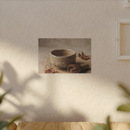Ma Tea Ceremony Canvas Art - Japandi Texture