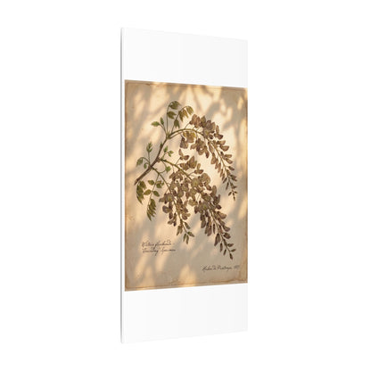 Spring Wisteria Herbarium Canvas Art | Earthy Decor