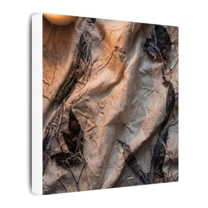 Candlelight Silk Drape Canvas Art - Japandi Mono No Aware