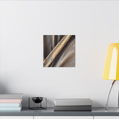 Warm Silk Drape Canvas Art - Japanese Pattern Japandi