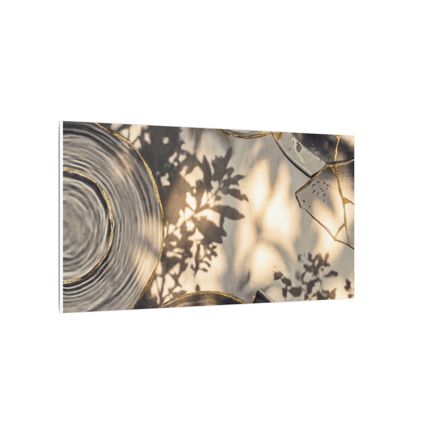 Healing Water Ripple Canvas Art - Gold Vein Kintsugi