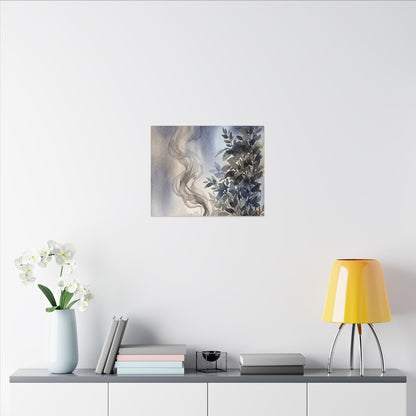 Incense Smoke Summer Canvas Art | Japandi Cozy Design