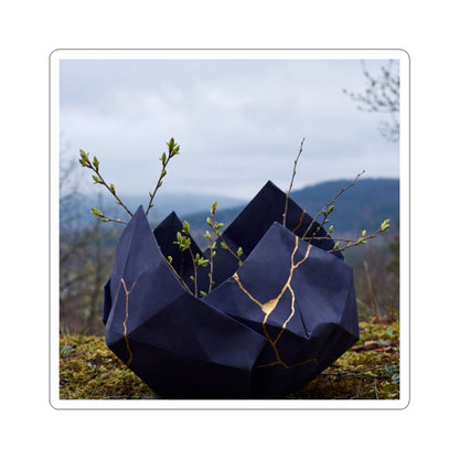 Paper Fold Gold Repair Sticker | Beautiful Kintsugi Art