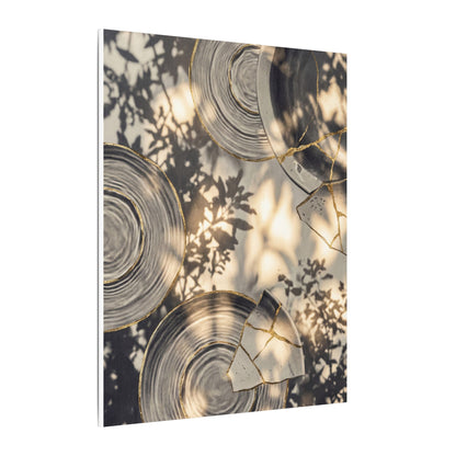 Healing Water Ripple Canvas Art - Gold Vein Kintsugi