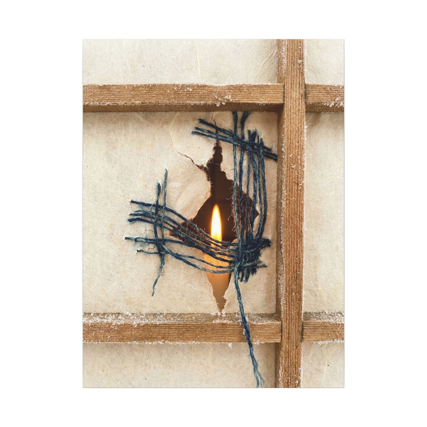 Winter Shoji Screen Broken Beauty Canvas Art | Resilient Decor
