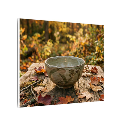 Golden Hour Ceramic Bowl Canvas Art - Japandi Fukinsei