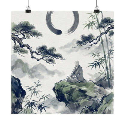 Zen Sumi-e Wall Art Print