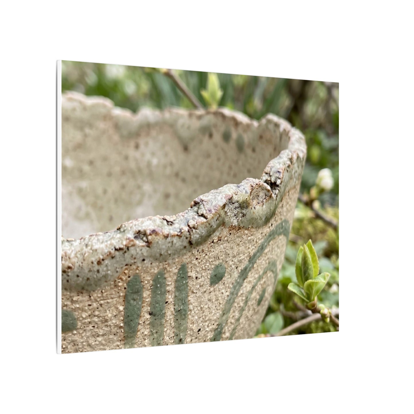 Elegant Ceramic Bowl Canvas Art - Japanese Pattern Japandi